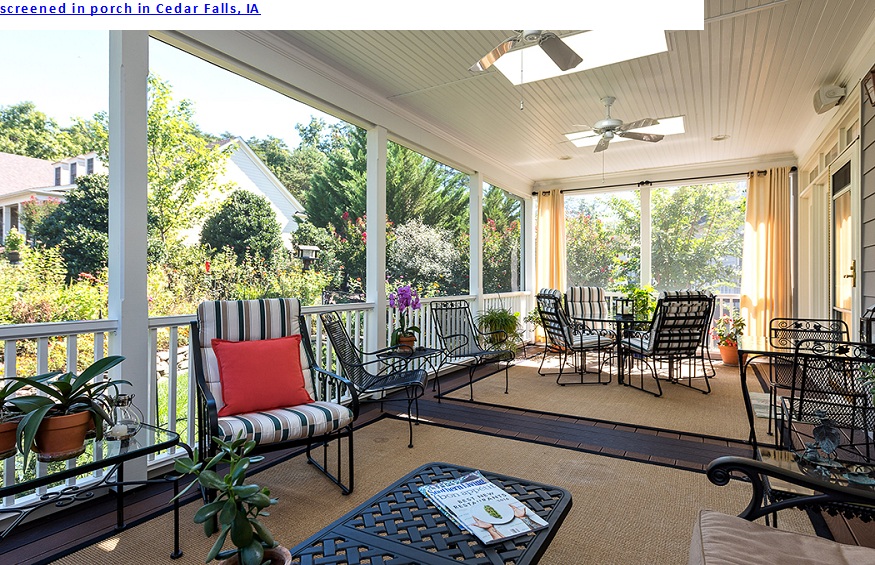 Advantages of a screened-in porch